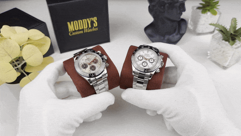 Moddys Seitona panda chronograph brand cover — Daytona alternative for American enthusiasts