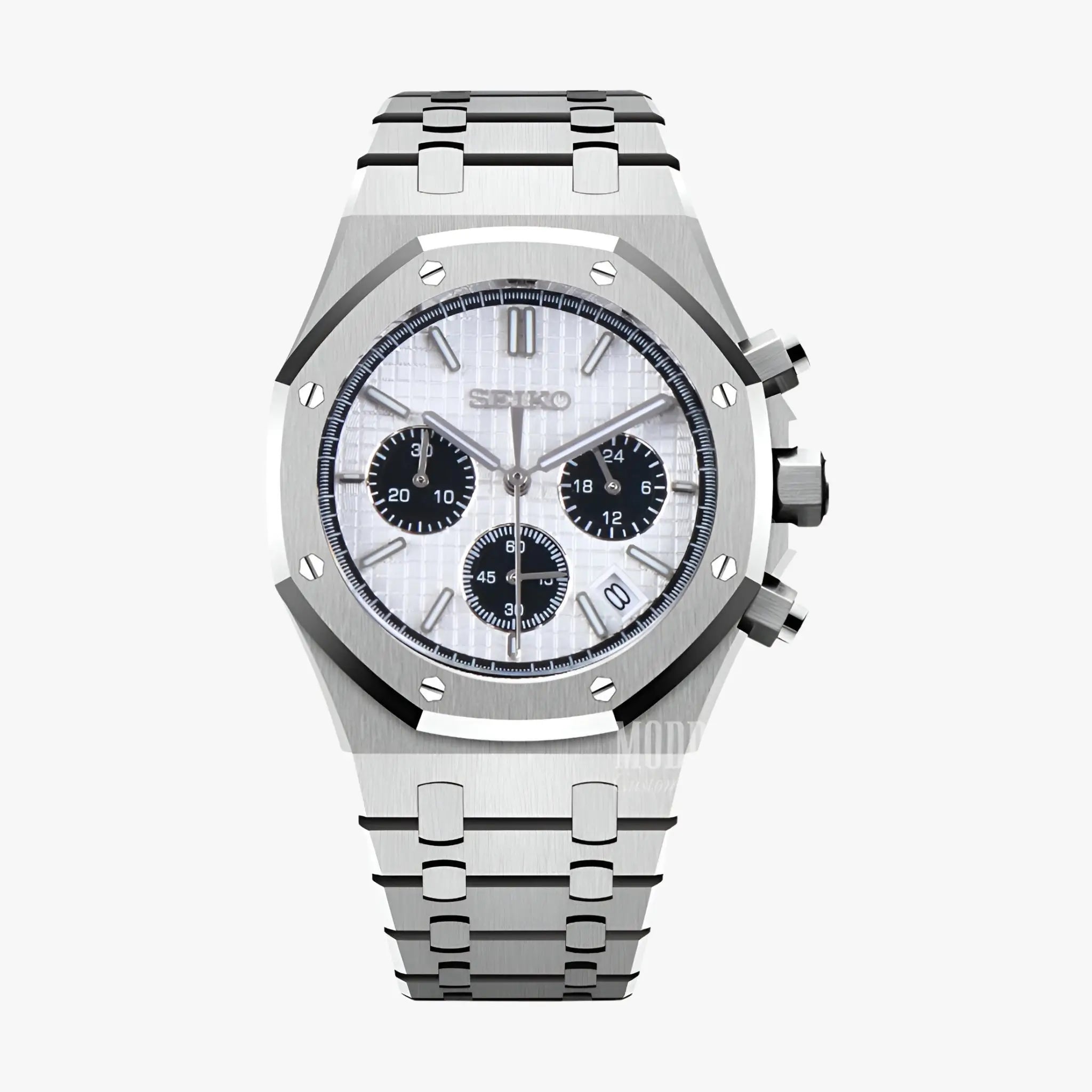 Seiko Mod Royal Oak: 41mm, VK63 Hybrid Movement, Sapphire Glass – MCW