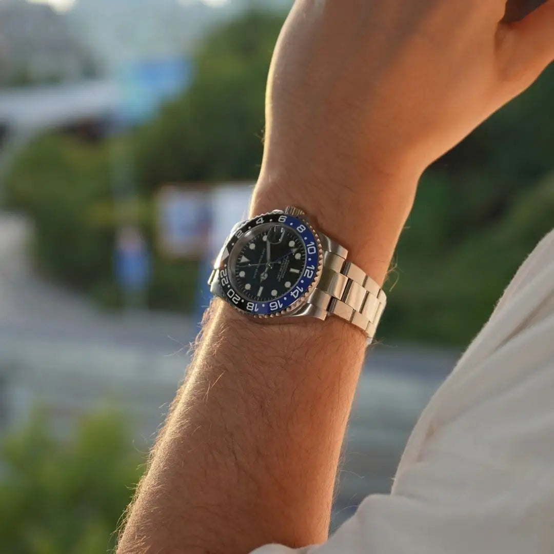 GMTeiko Batman Seiko mod GMT with NH34 automatic movement