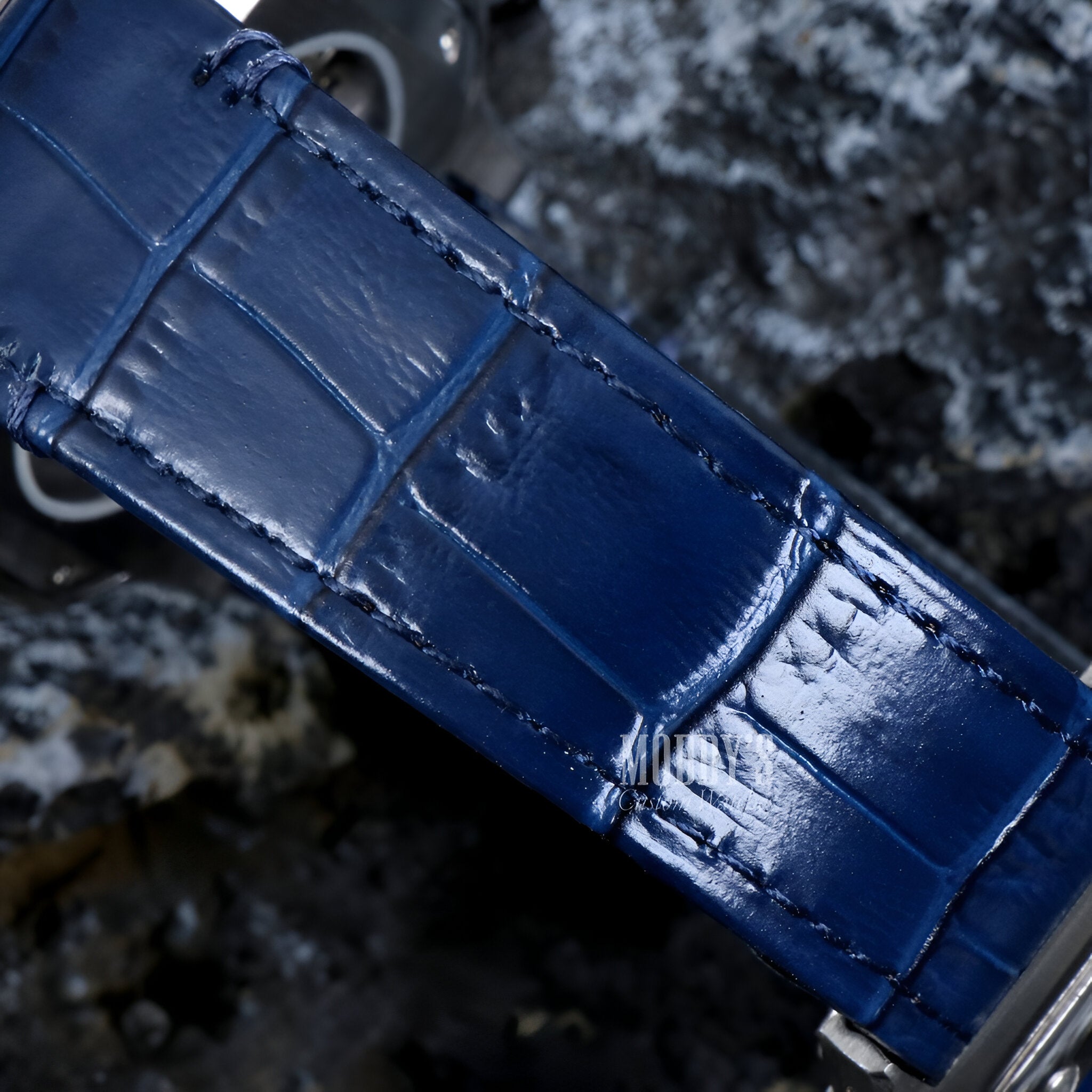 Santeiko | White Blue Leather