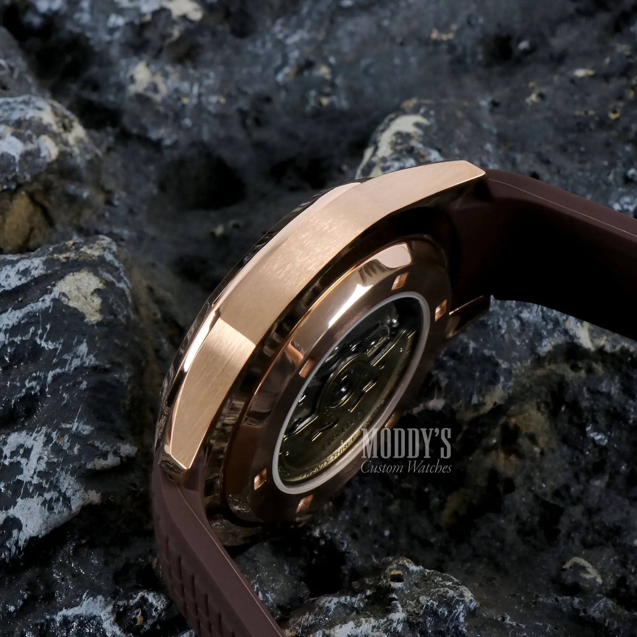 Seikonaut Brown Rose Gold Watch with Seiko NH35 Automatic Movement
