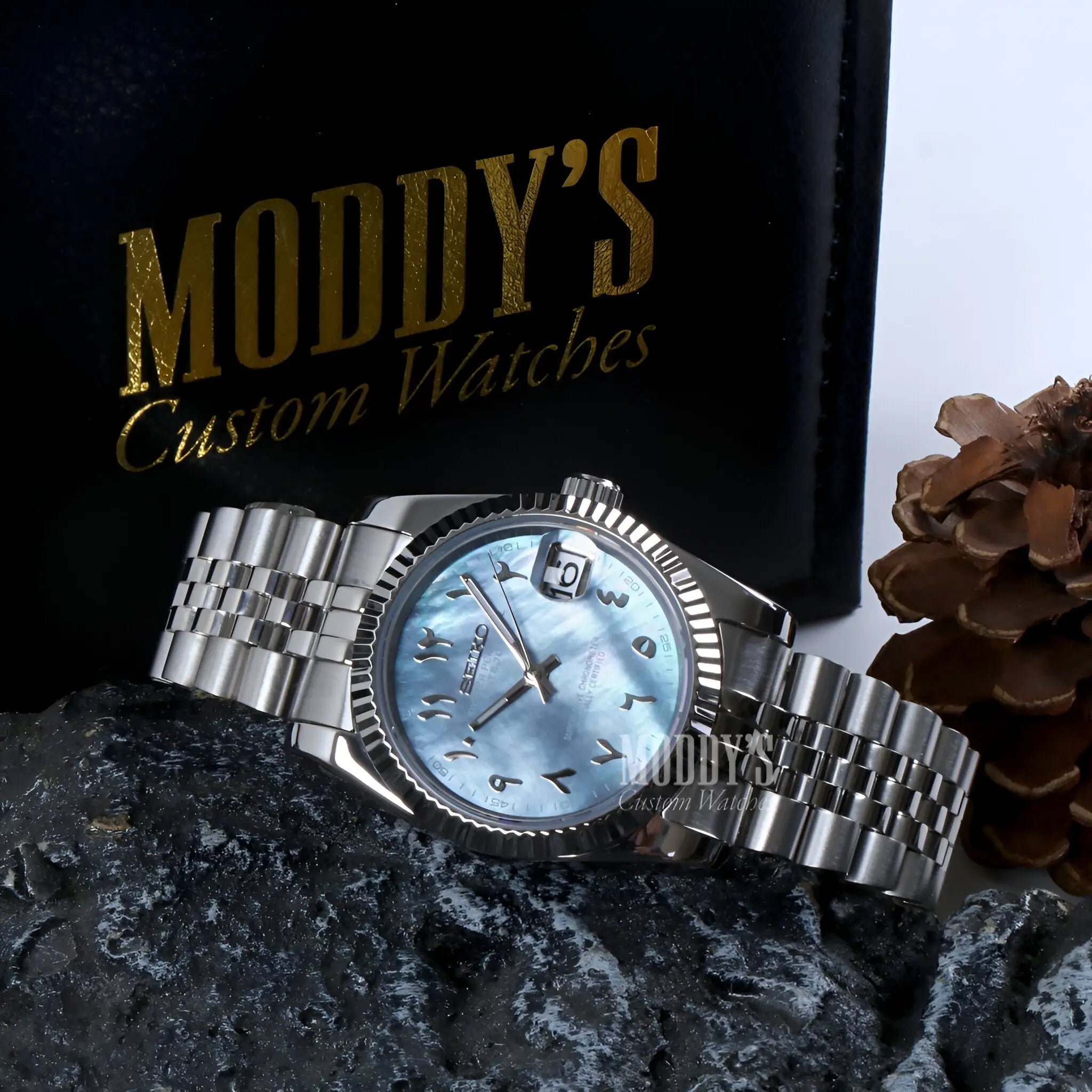 Seiko mod Datejust with NH35 movement and 316L steel bracelet