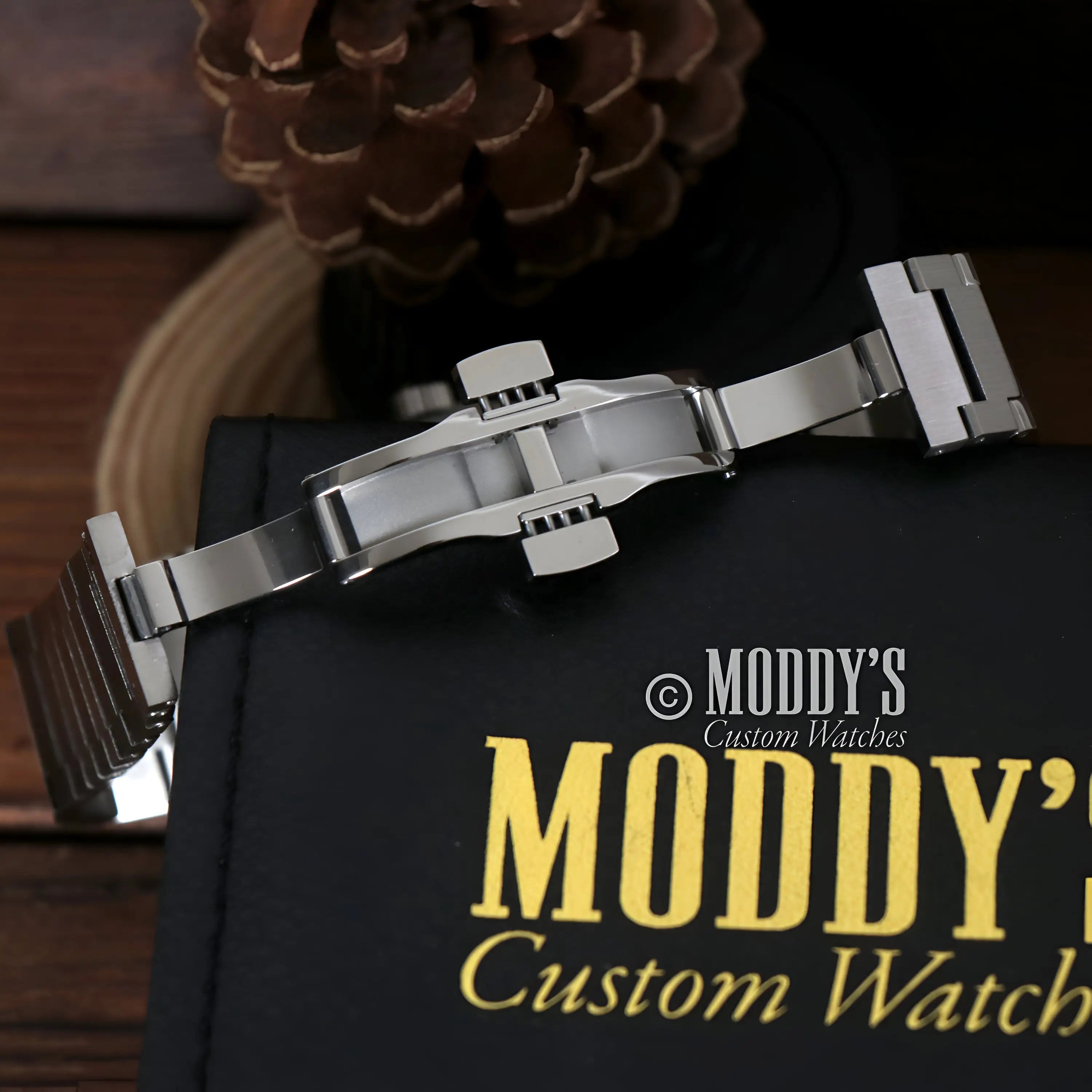 PRXeiko Ice Blue Seiko mod with silver stainless steel band and NH35 automatic movement