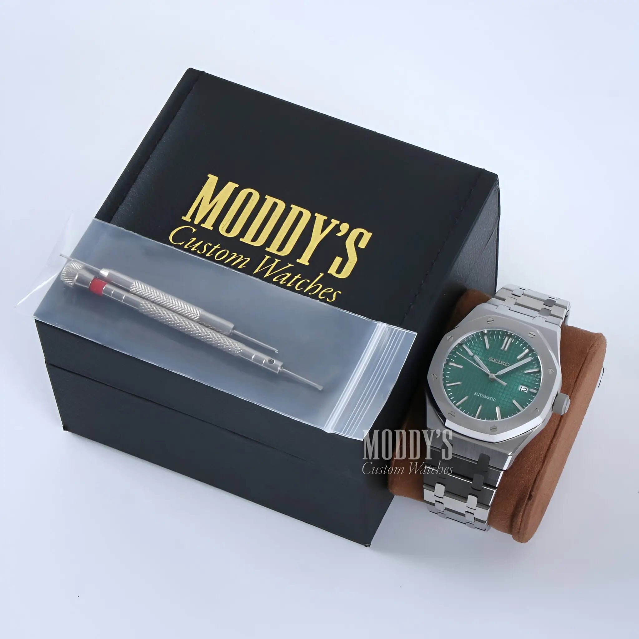 Royal Seikoak Green Dial Watch with Seiko NH35 Automatic, Royal Oak Mod