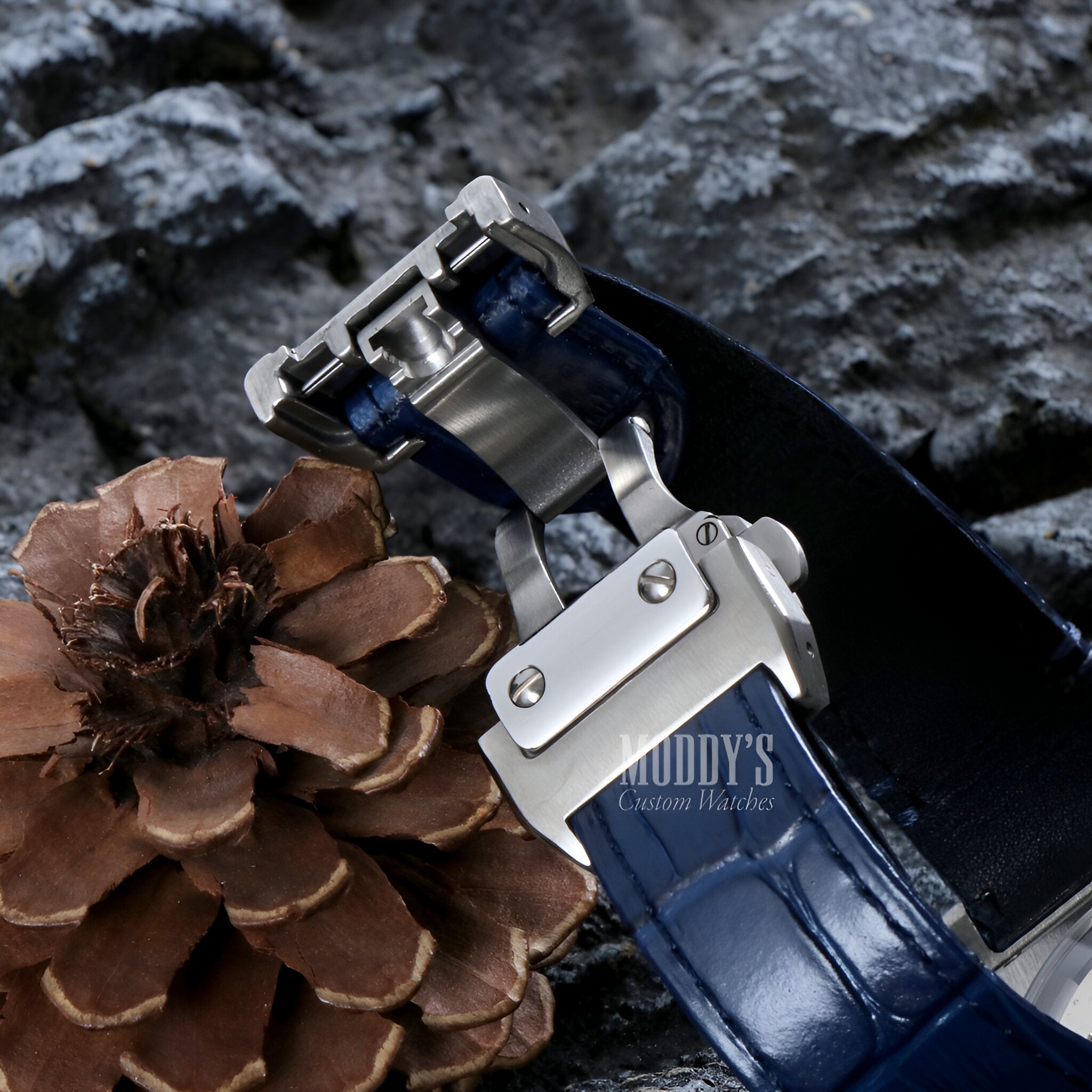 Santeiko | White Blue Leather