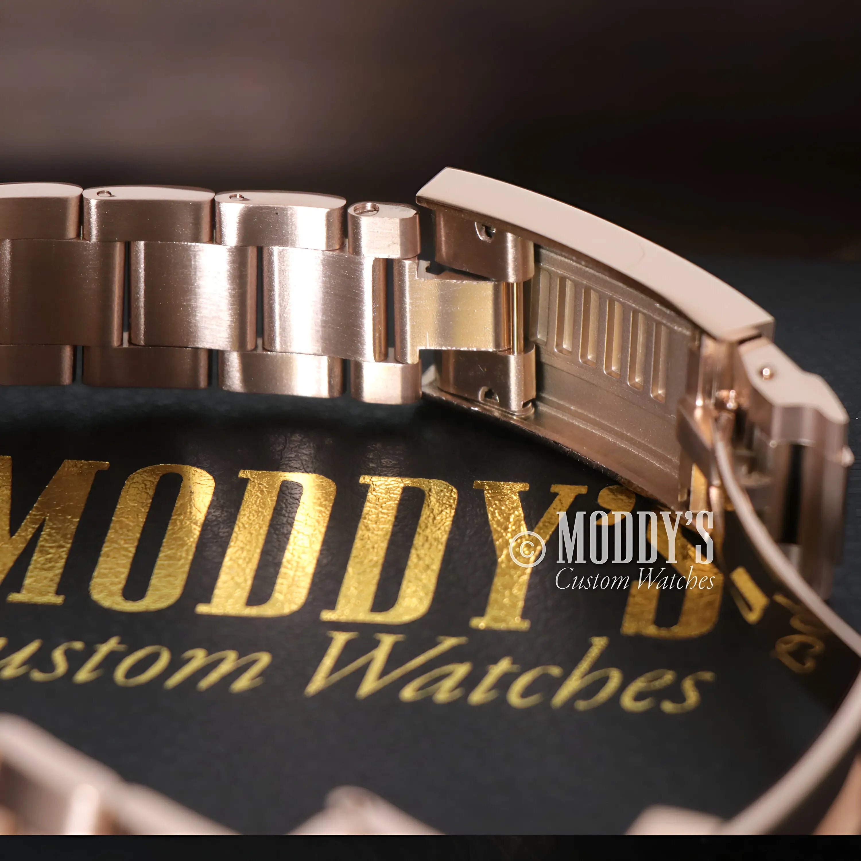 Seikojust Sky Dweller rose gold 316L stainless steel watch band with clasp