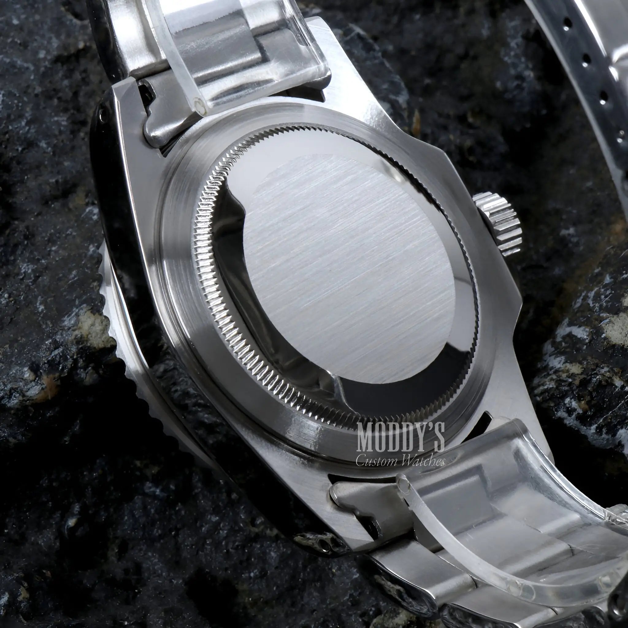 Seiko mod submariner vintage with Seiko NH35 automatic black dial