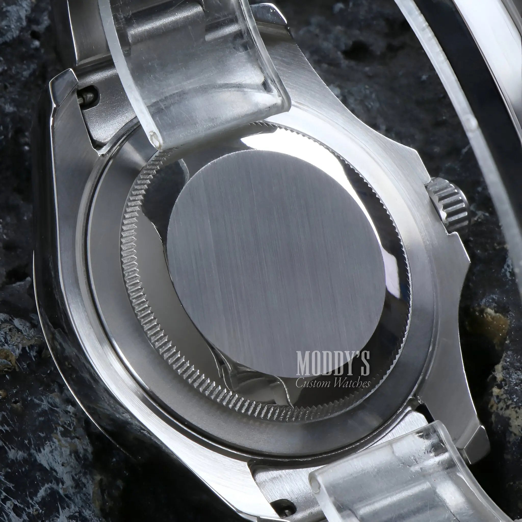 Seiko mod yacht-master with Seiko NH35 automatic movement in silver