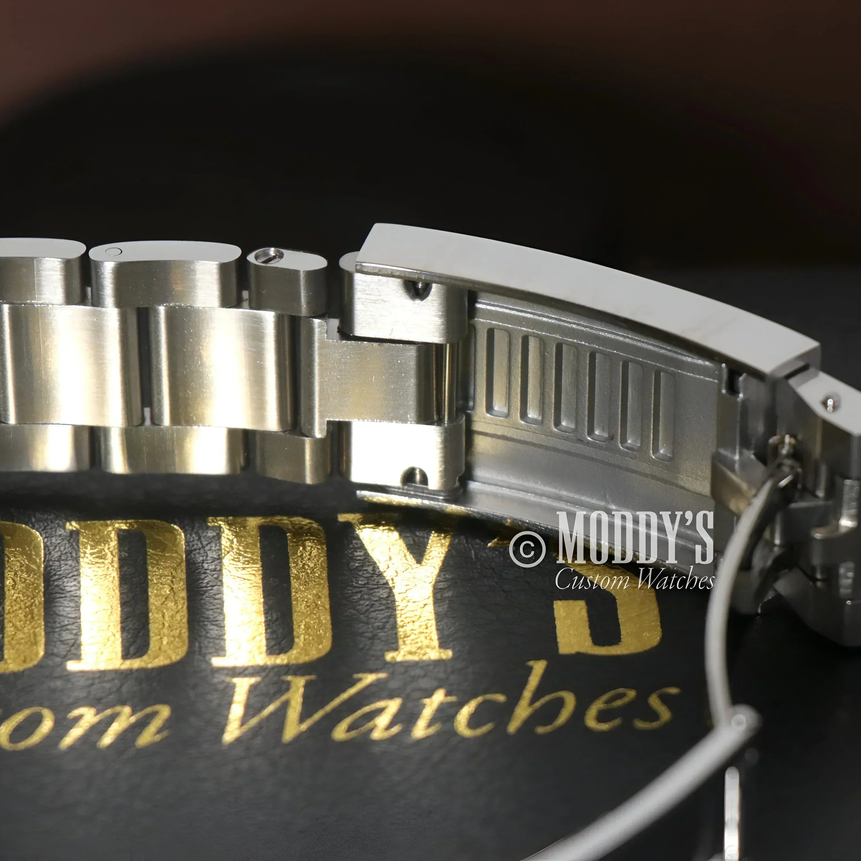 Metal watch band clasp for GMTeiko Coke with 904L stainless steel and Seiko mod GMT design