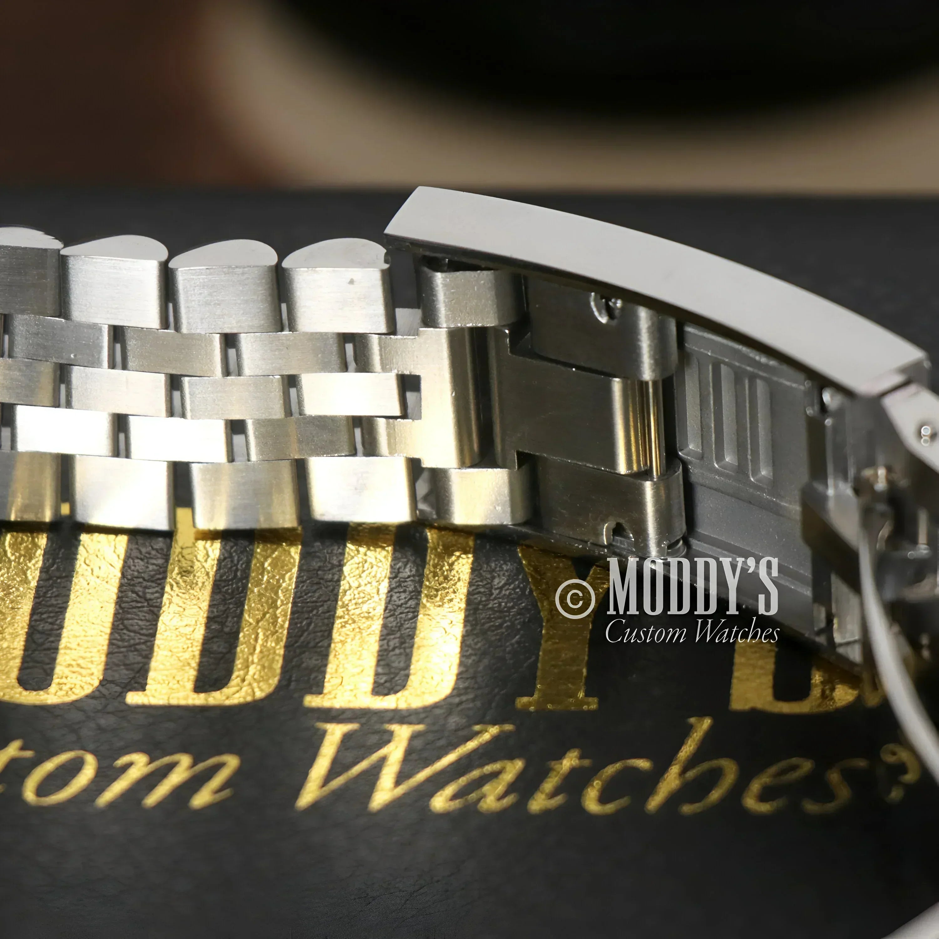 Silver metal watch band for GMTeiko Pepsi with Seiko NH34 automatic movement