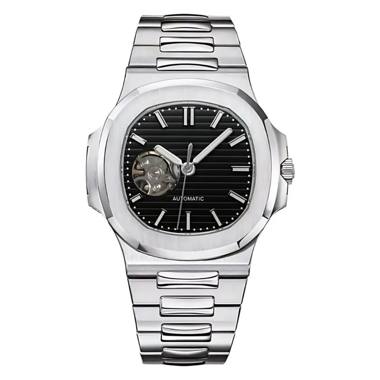 Nautiko | Black Open Movement - Nautilus - Moddys Custom Watches