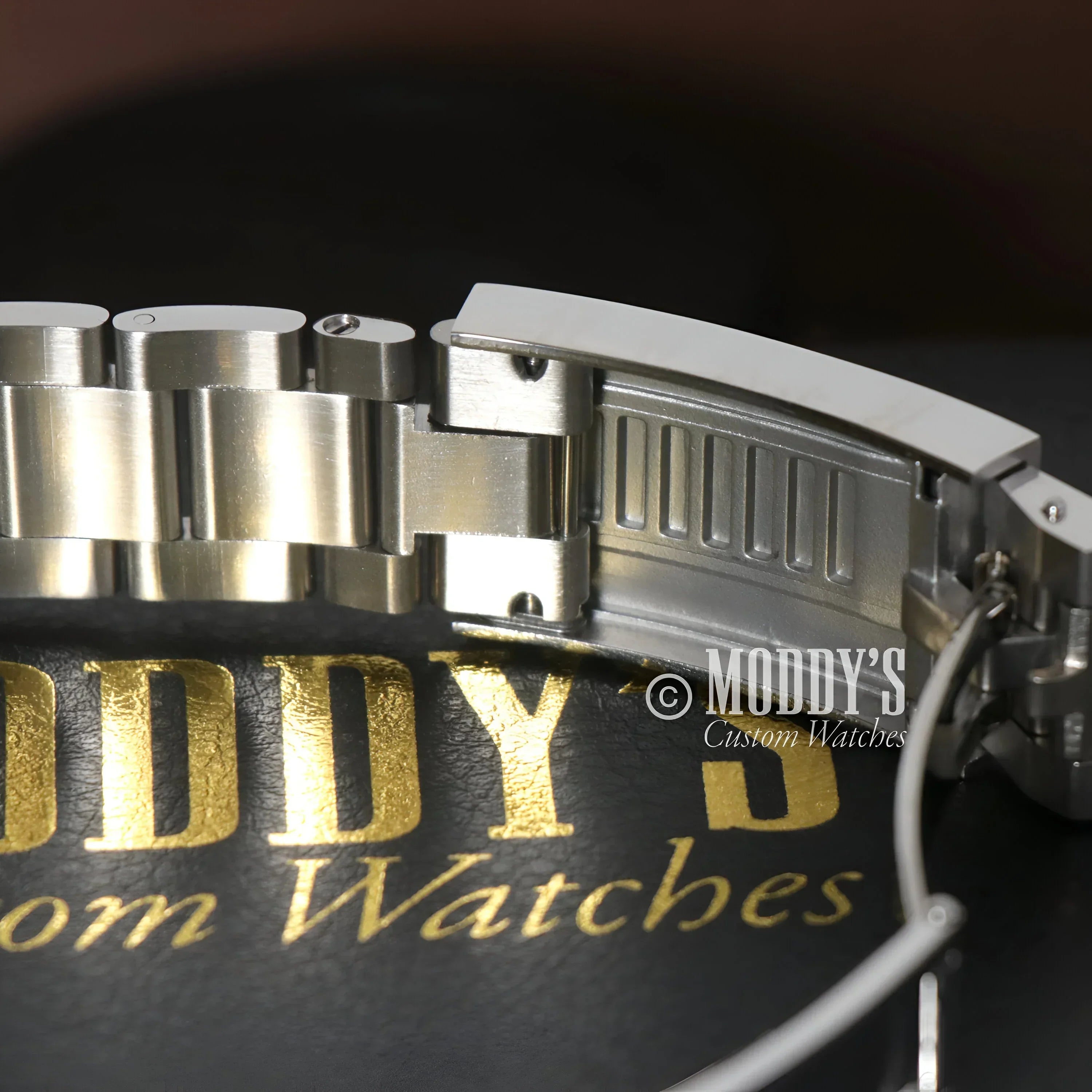 Metal watch band clasp for GMTeiko Coke with 904L stainless steel and Seiko mod GMT design