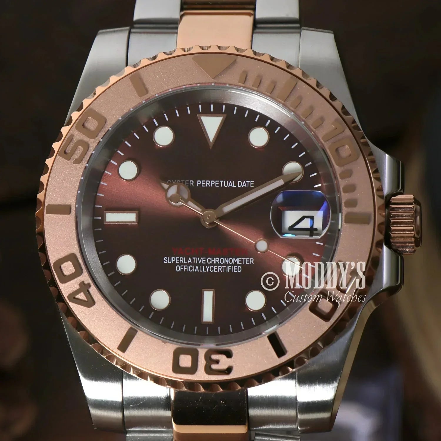 Two-tone Rolex Yacht-Master watch in Seikomariner with NH35 automatic movement