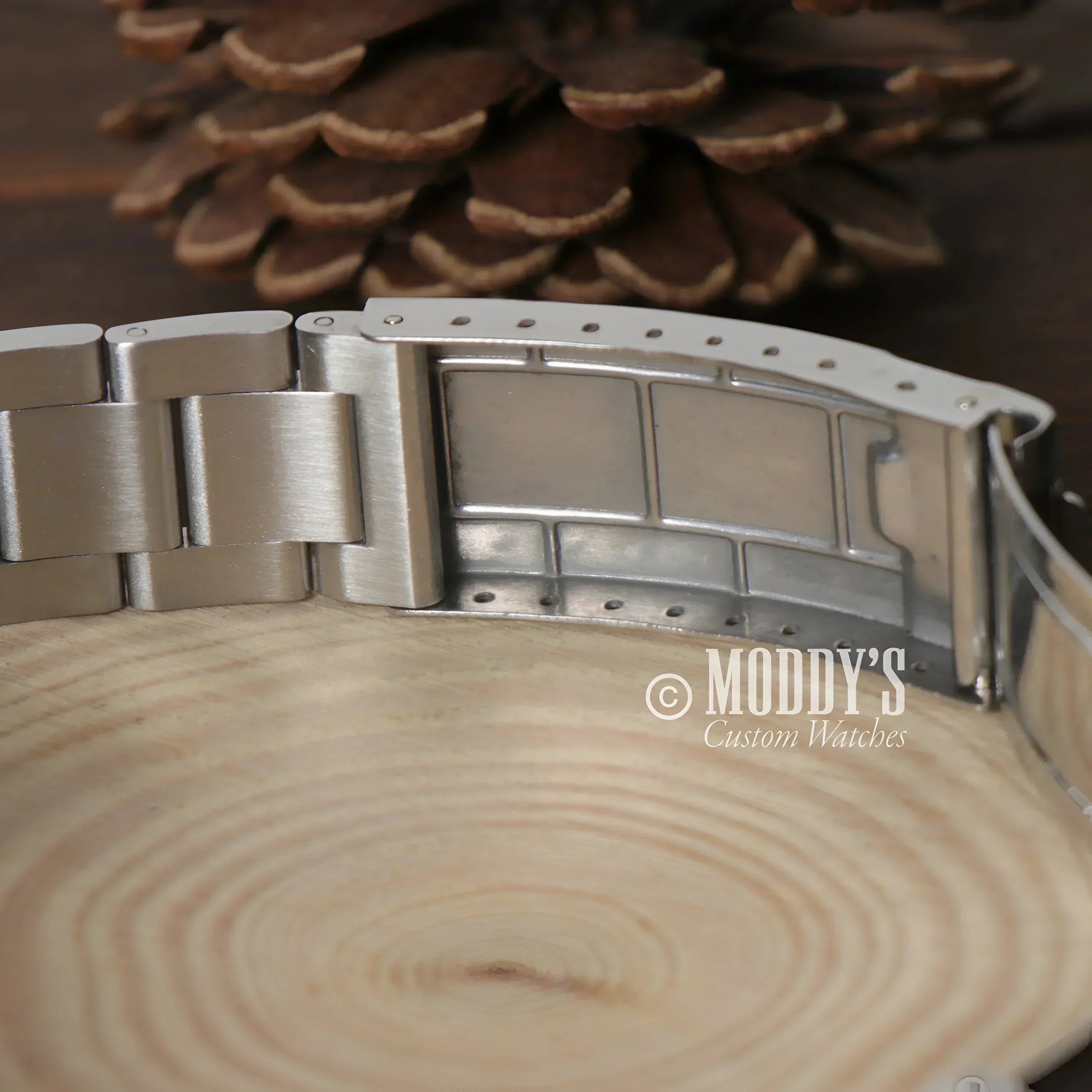 Metal watch band clasp for Seiko Mod Submariner Vintage with Seiko NH35 Automatic