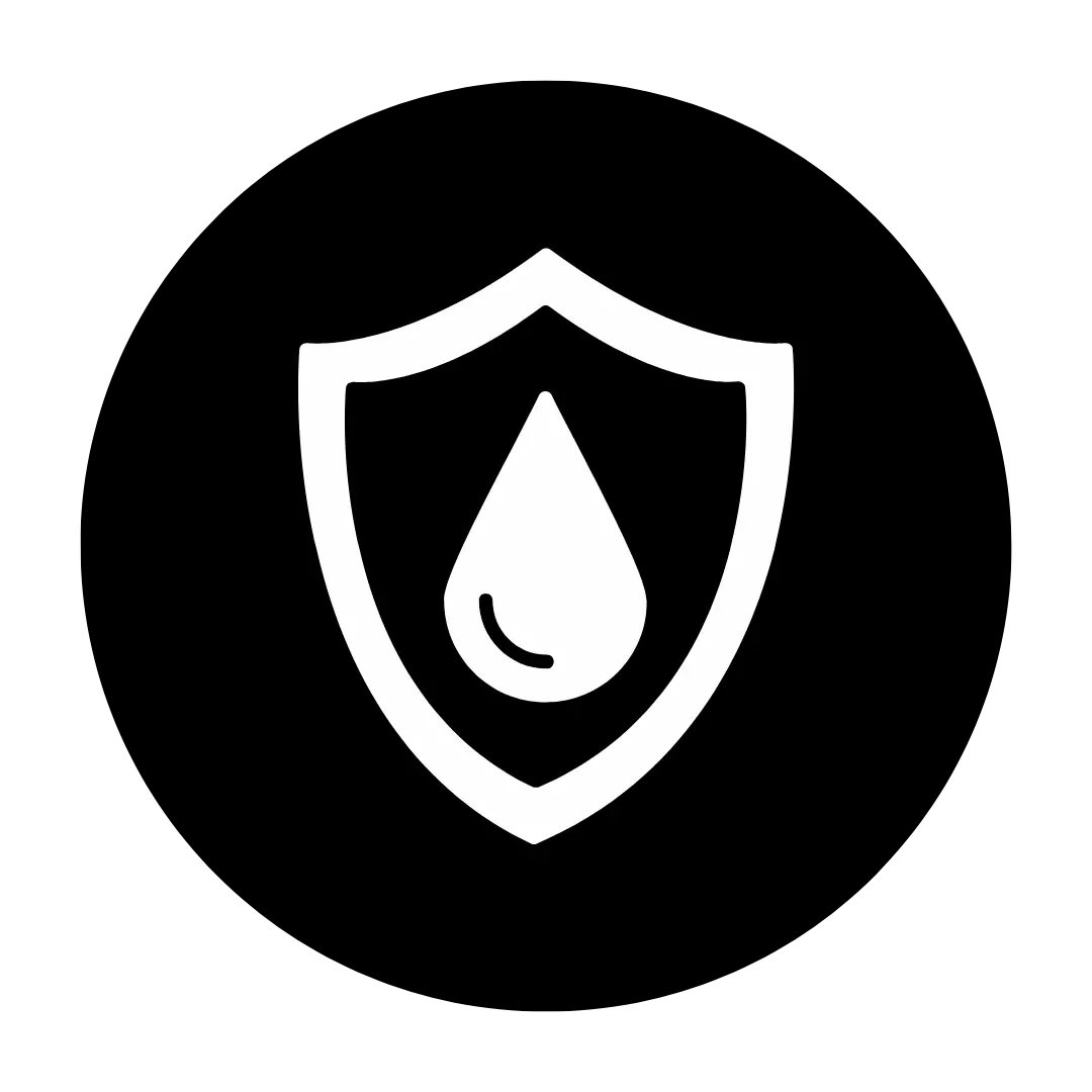 Waterproof shield icon representing extra water resistance in Premium Moddys Case