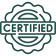 Teal-colored circular logo with intricate geometric and floral patterns.