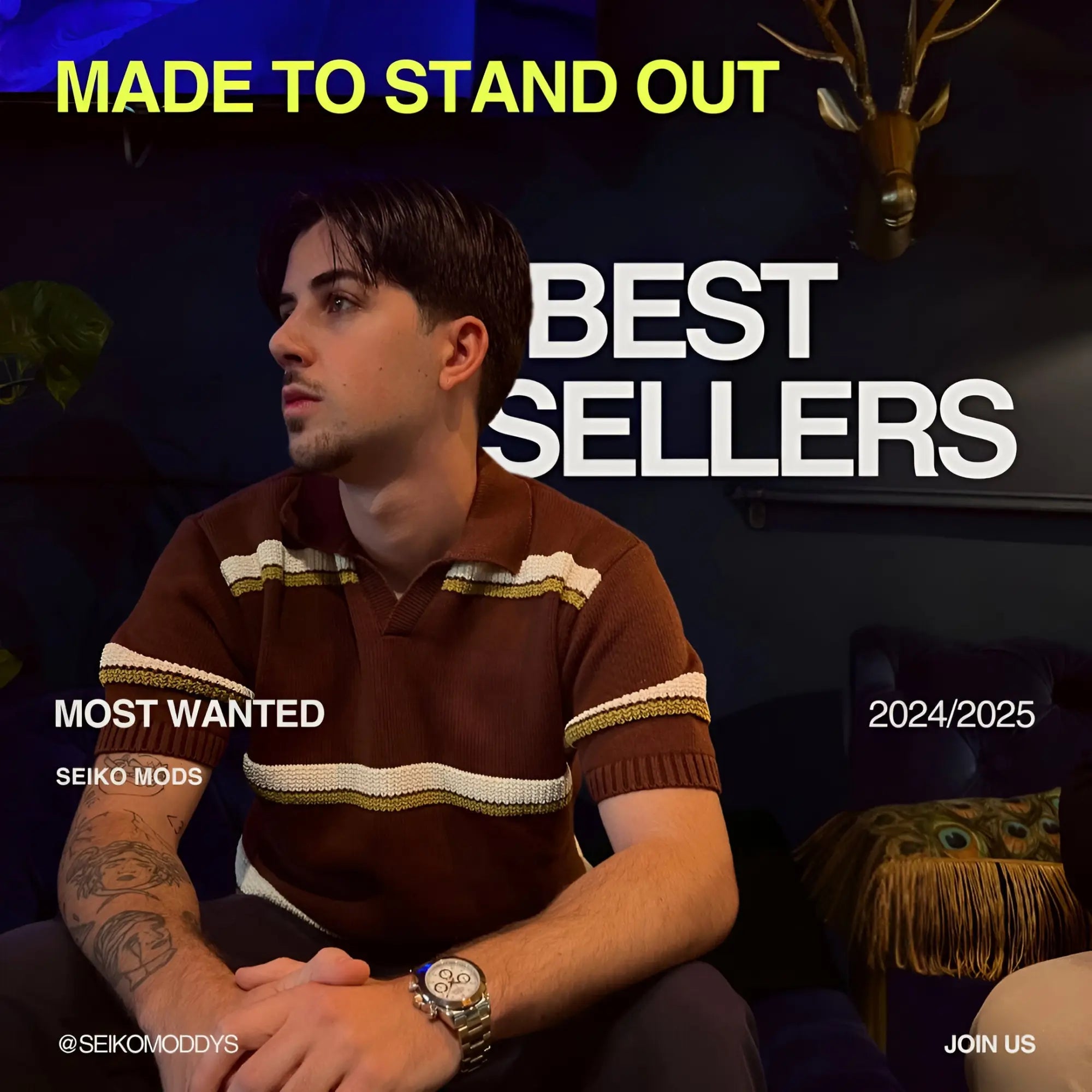 Best sellers brown polo shirt with white gold stripes royal seikoak