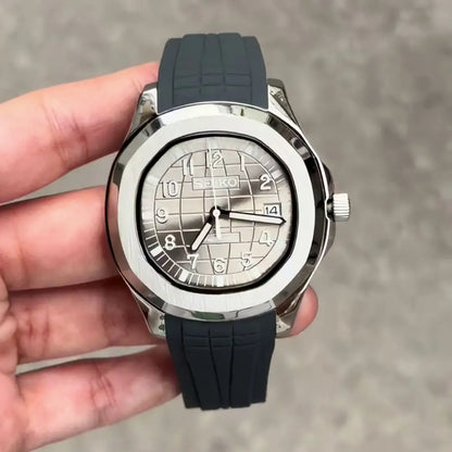 Seikonaut Silver Seiko mod Aquanaut watch with NH35 automatic movement