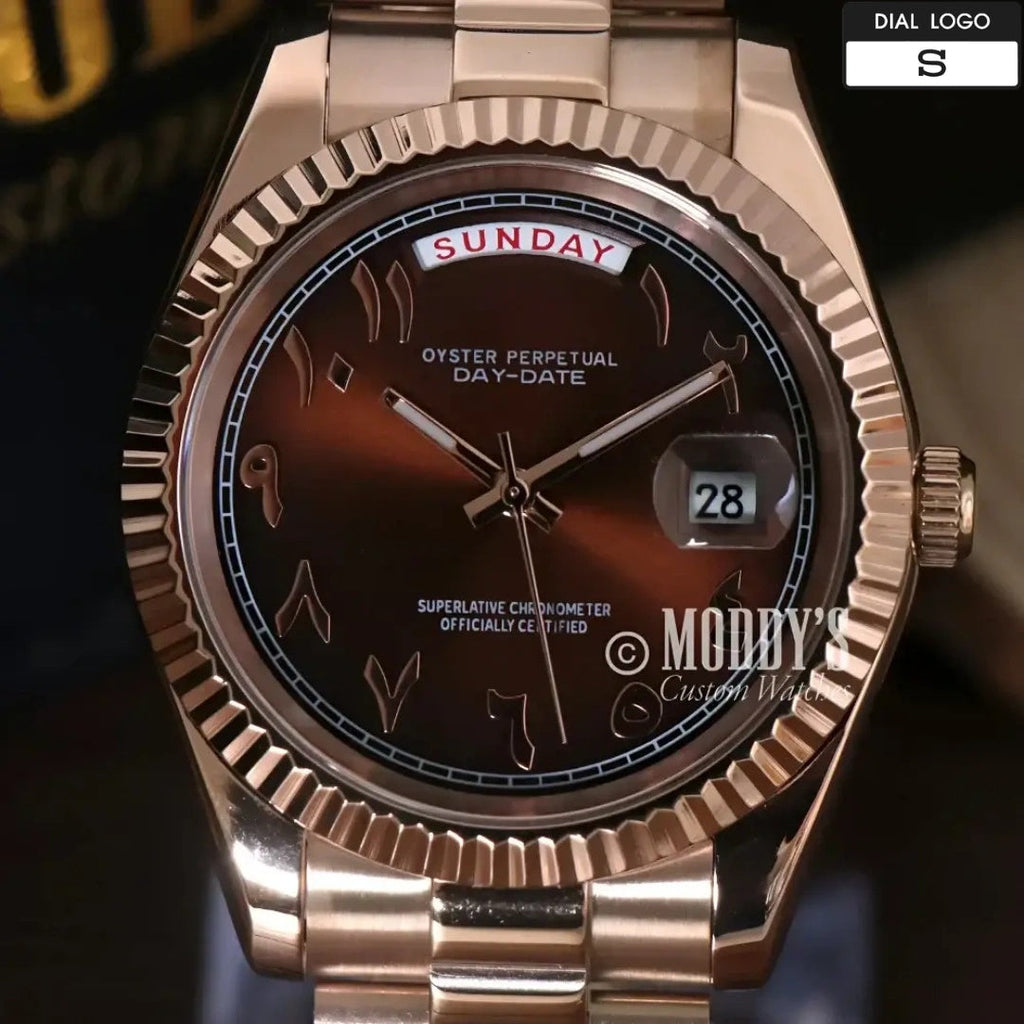 Seikojust | Daydate Rose Gold - Chocolate Arabic