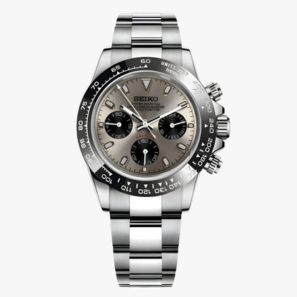 Seiko VK63 hybrid mod Daytona with stainless steel 316L case