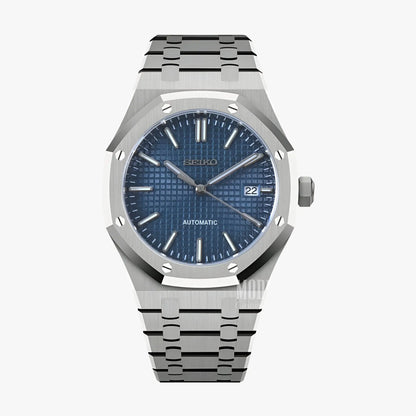 Royal Oak Mod Seiko NH35 Automatic Watch with Blue Dial