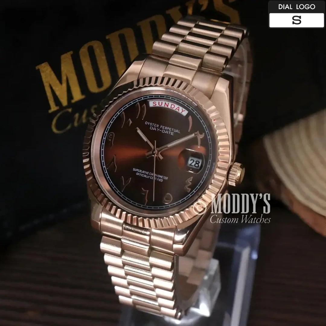 Seikojust | Daydate Rose Gold - Chocolate Arabic