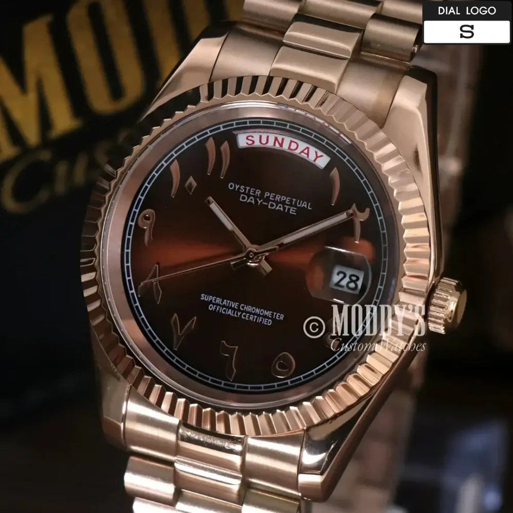 Seikojust | Daydate Rose Gold - Chocolate Arabic