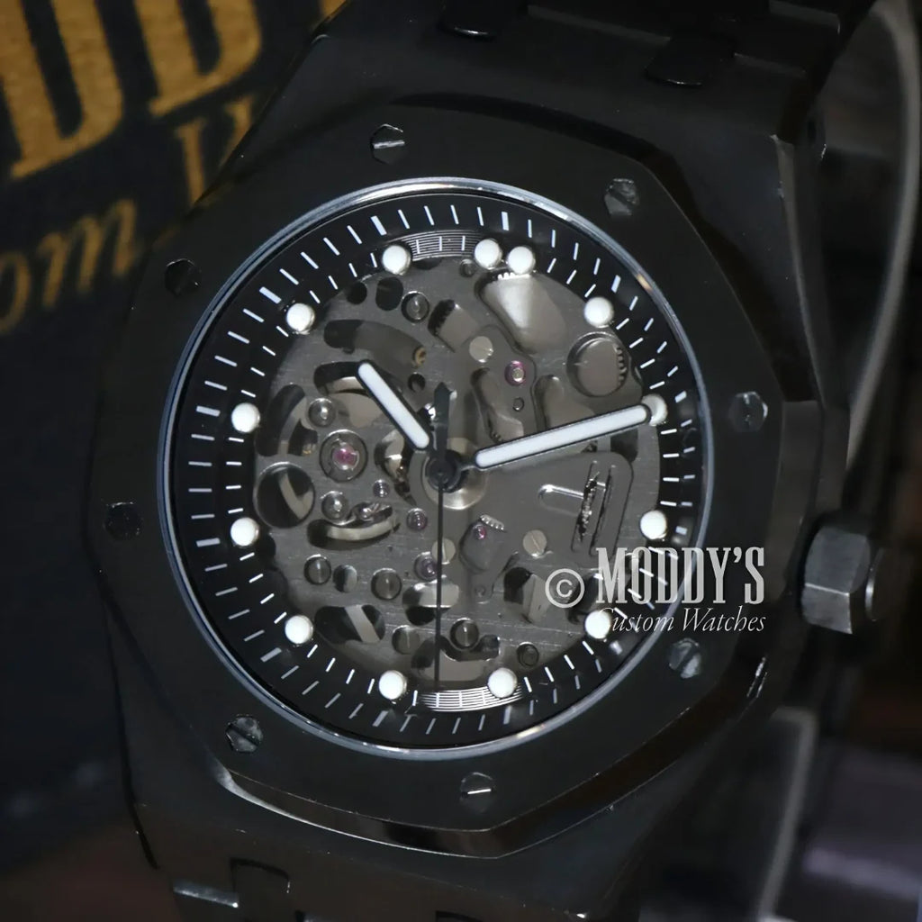 Royal Seikoak | Skeleton Full Black