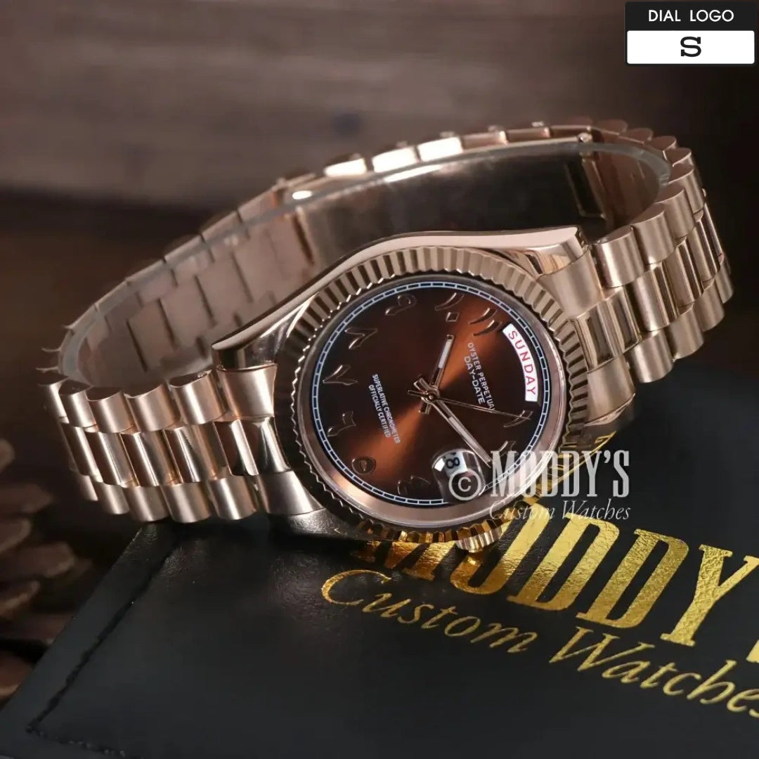 Seikojust | Daydate Rose Gold - Chocolate Arabic