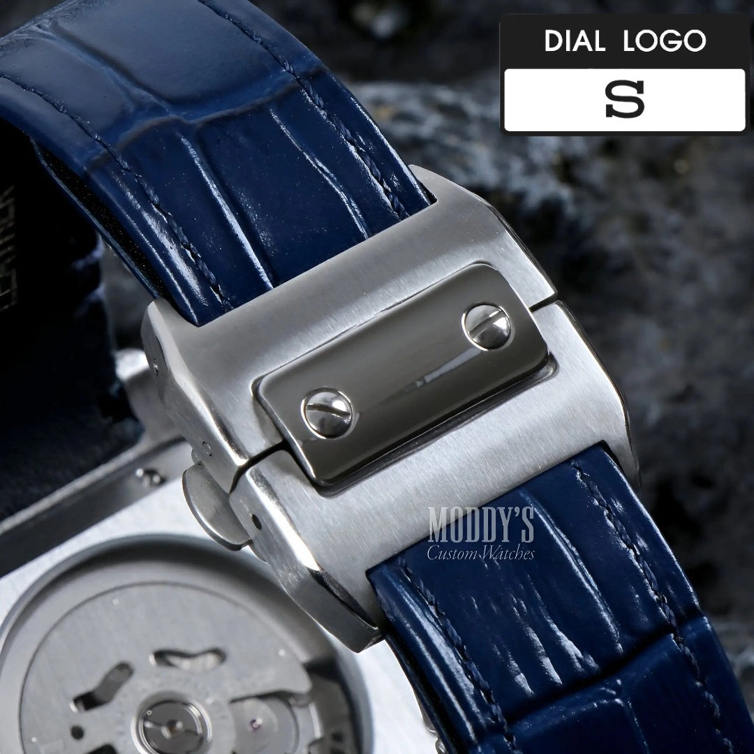 Santeiko | White Blue Leather
