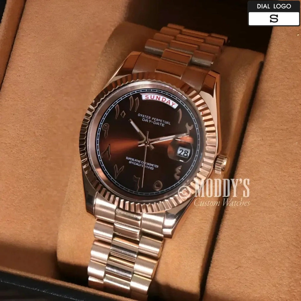 Seikojust | Daydate Rose Gold - Chocolate Arabic