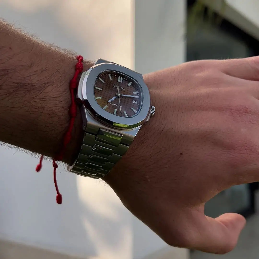 Nautiko Brown Seiko mod Nautilus with NH35 automatic movement