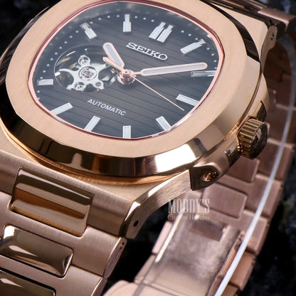 Nautiko | Rose Gold Chocolate Open Heart