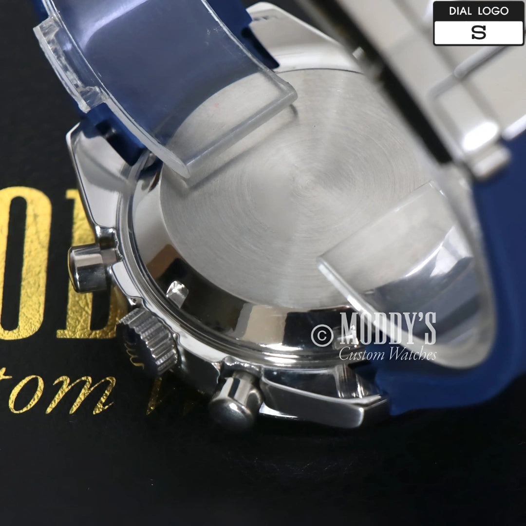 Seiko Mod Speedmaster: 41mm, VK63 Hybrid, 904L Steel, Acrylic Seiko Mod Speedmaster: 41mm, VK63 Hybrid, 904L Steel, Acrylic