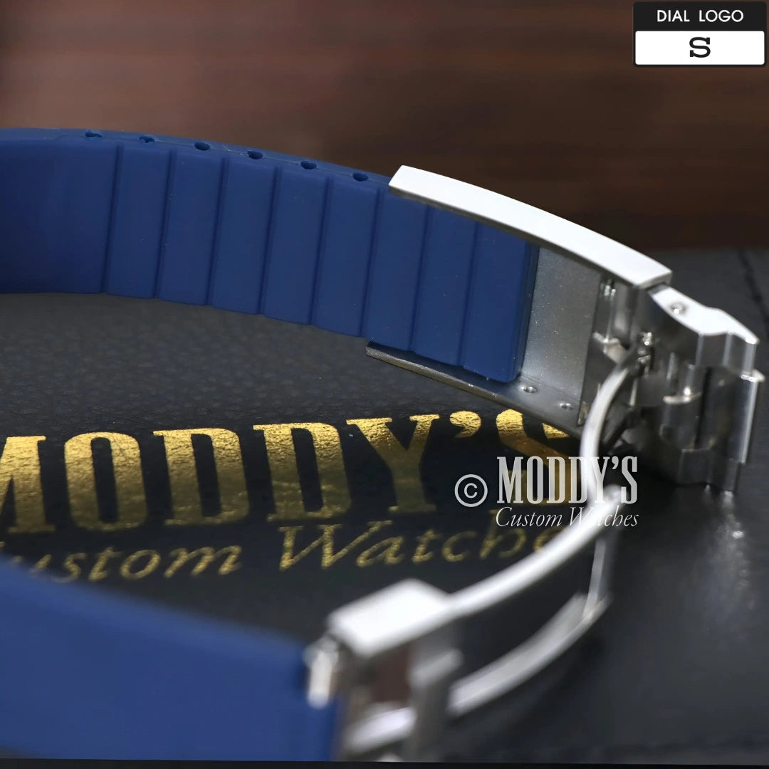Seiko Mod Speedmaster: 41mm, VK63 Hybrid, 904L Steel, Acrylic