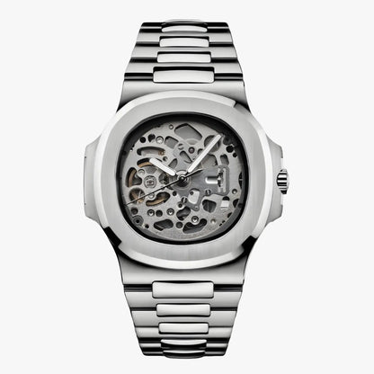 Nautiko Skeleton stainless steel watch with Seiko NH70 automatic movement