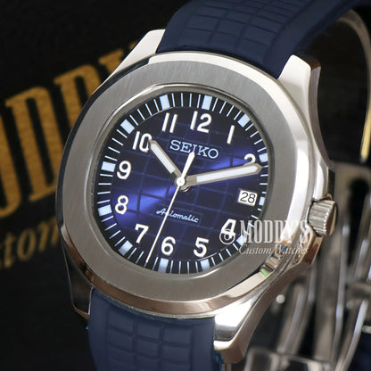 Seikonaut Blue Seiko mod Aquanaut NH35 automatic watch