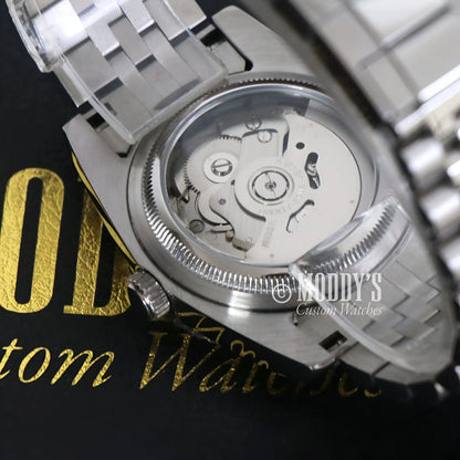 Seiko mod Datejust with Seiko NH35 automatic movement in 316L stainless steel