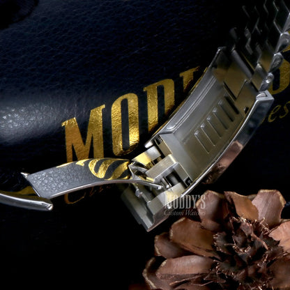 Seiko NH35 automatic pocket knife with iconic Datejust design