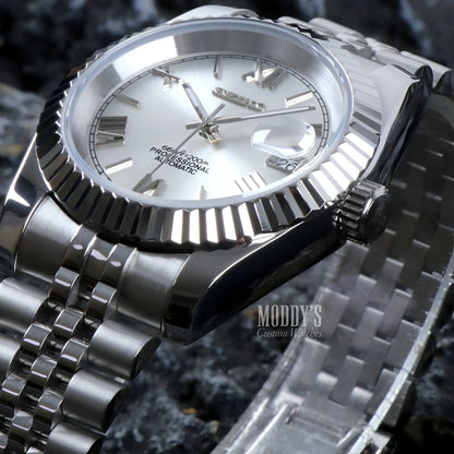Seiko mod Datejust with NH35 automatic and iconic design