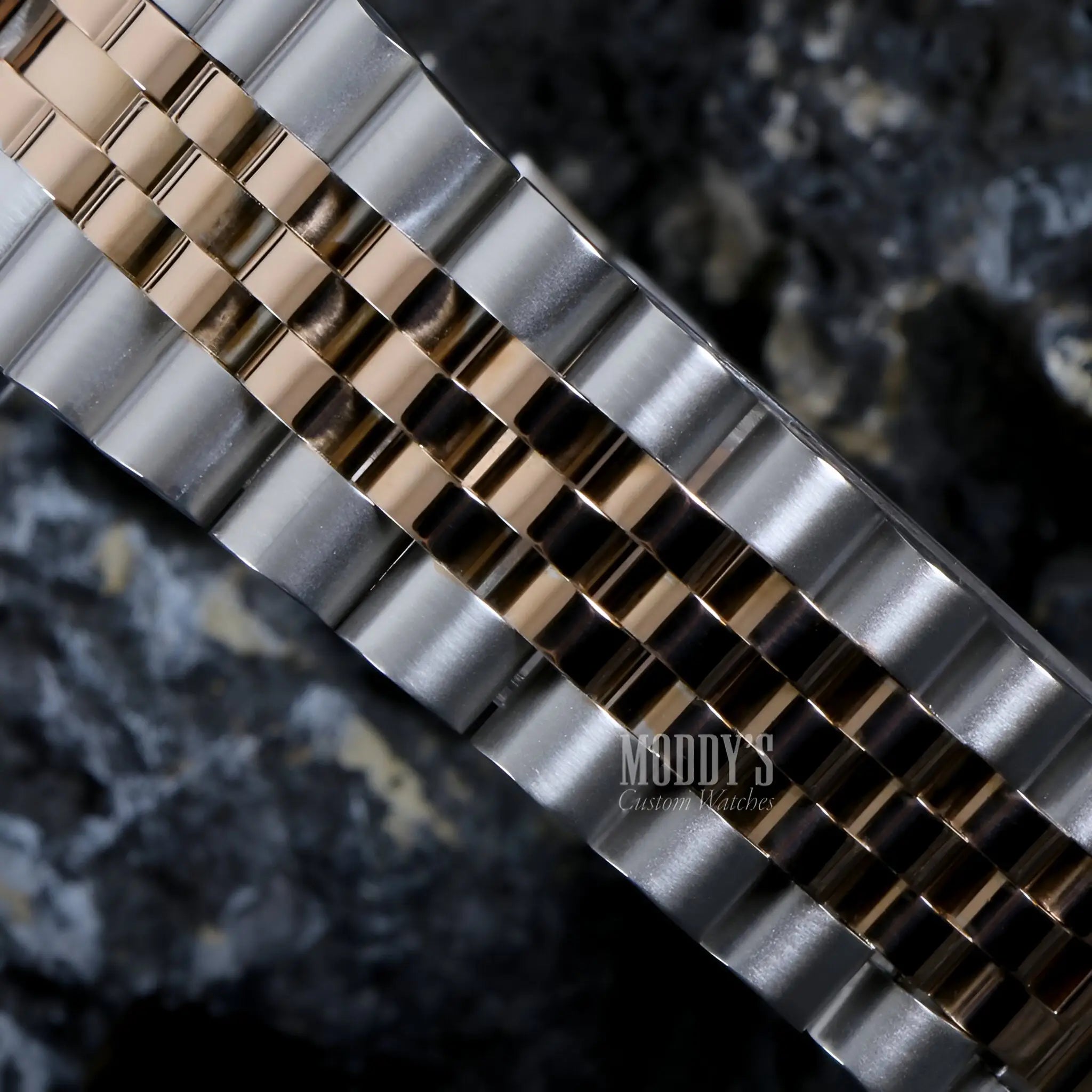 Two-tone Seiko NH35 automatic Datejust bracelet in 316L stainless steel