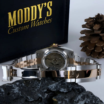 Seikojust Wimbledon two-tone watch with 316L stainless steel case and NH35 automatic movement