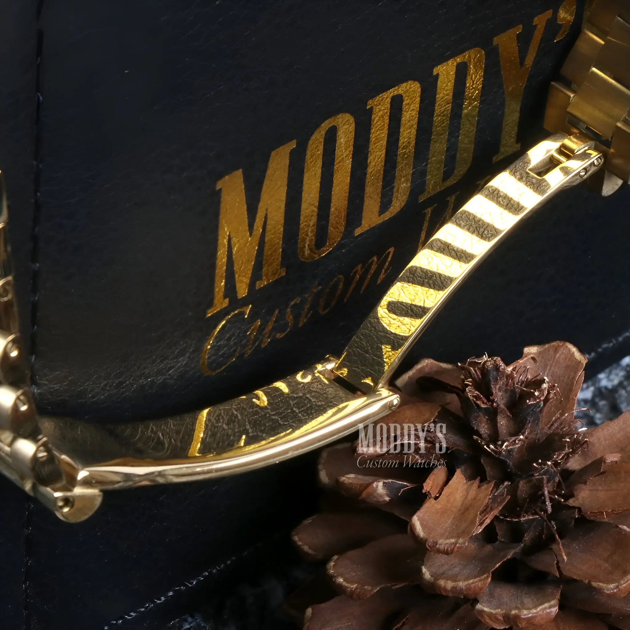 Seiko Mod Moody’s Custom Gold Watch with Automatic Movement