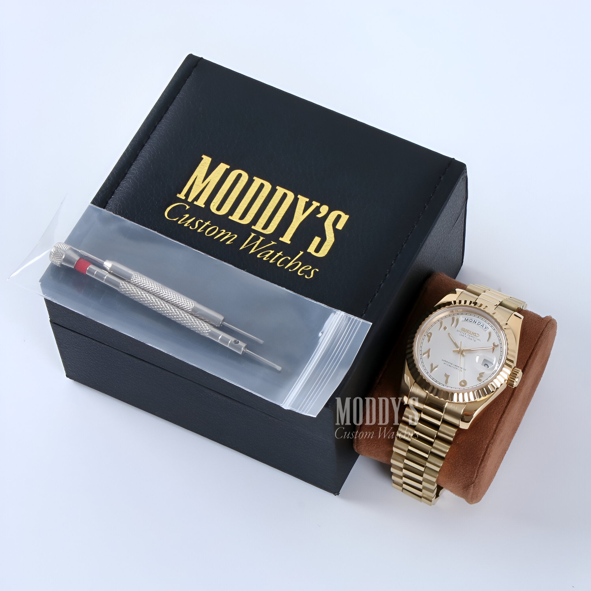 Seikojust | Daydate Yellow Gold - White Arabic