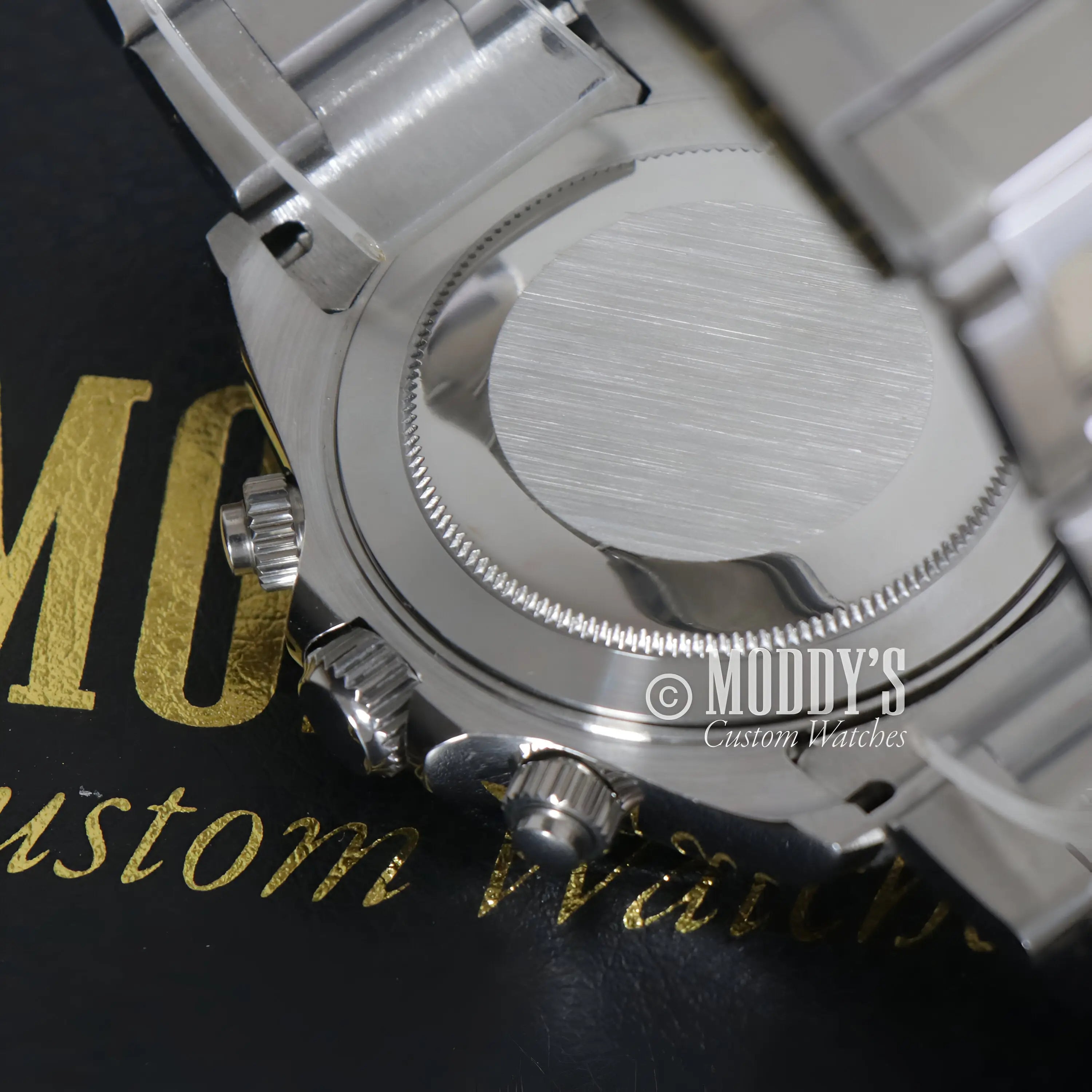 Seiko VK63 Hybrid Silver Stainless Steel 316L Daytona Mod Watch