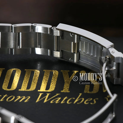 Seiko mod GMT Batman watch with NH34 automatic movement