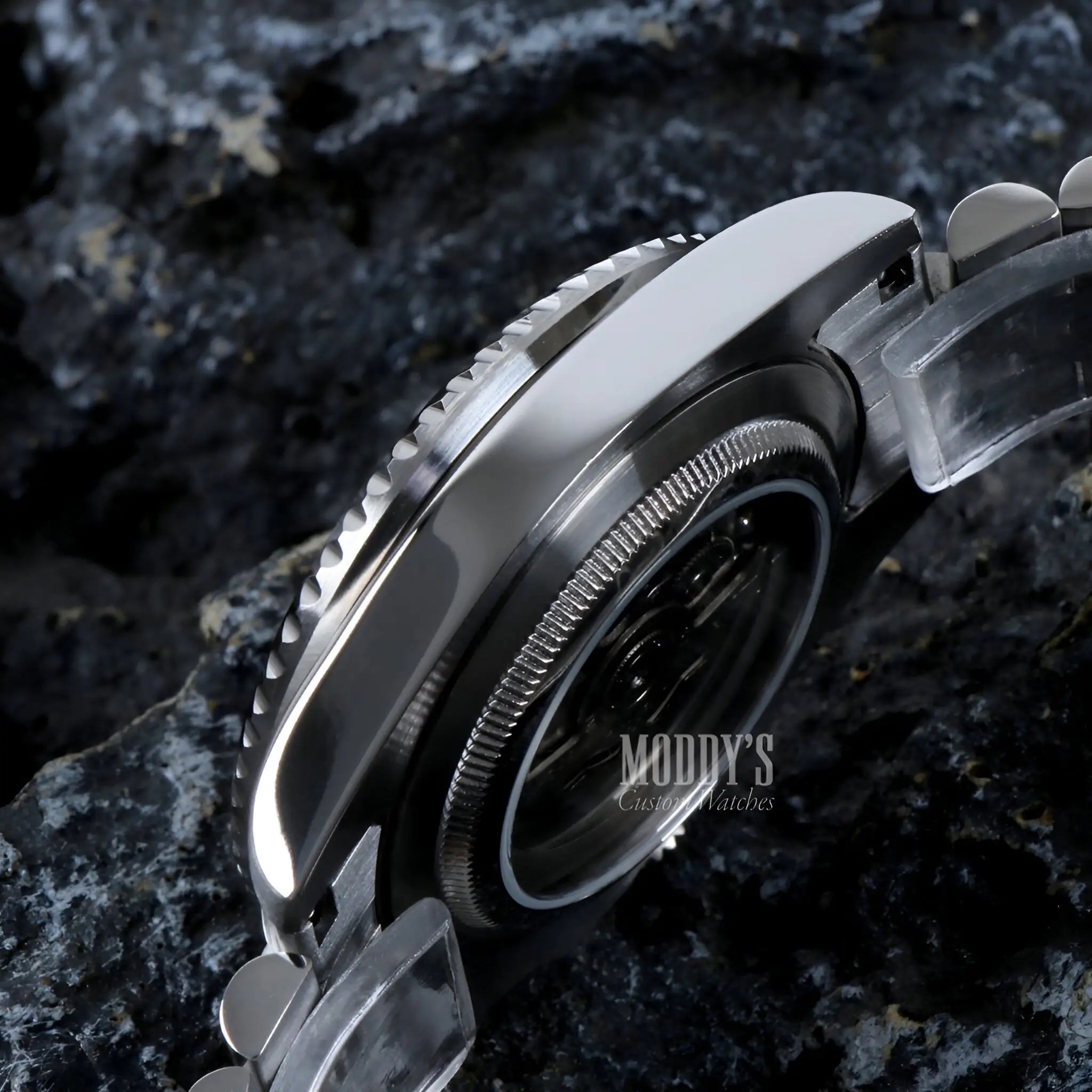 Seiko mod GMT with NH34 automatic movement, Rolex-inspired design