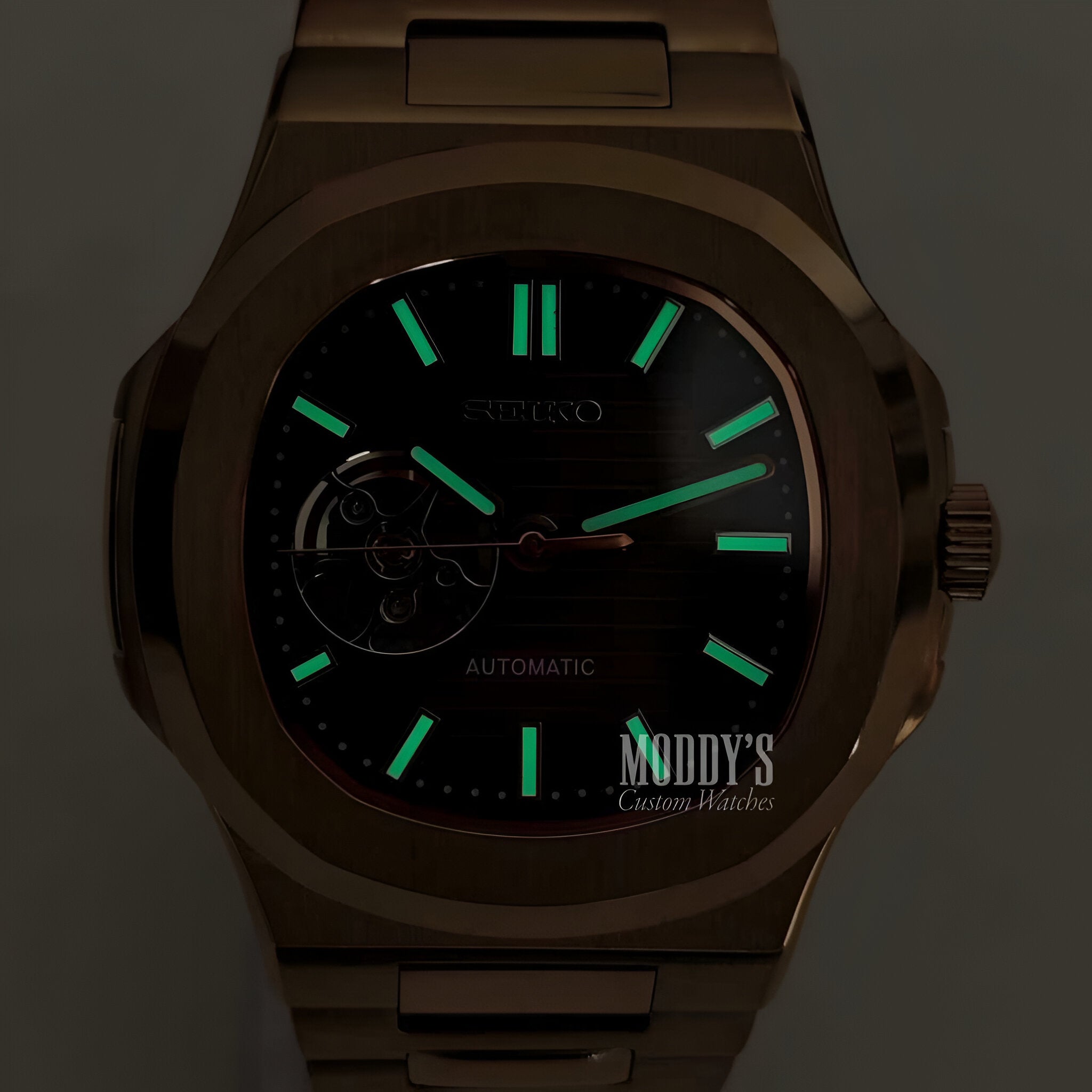 Nautiko | Rose Gold Chocolate Open Heart