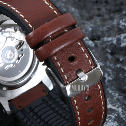 Paneiko Brown Leather Strap with Seiko NH35 Automatic Movement