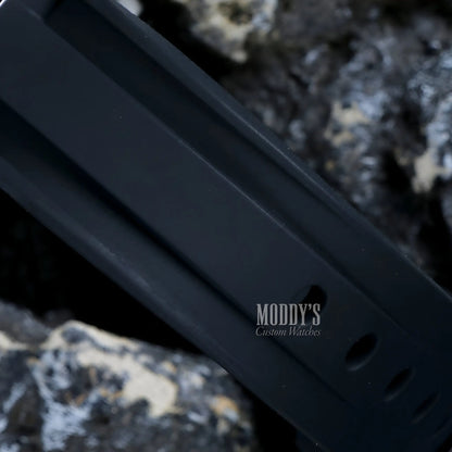 Paneiko Black Rubber Band with Seiko NH35 Automatic Movement